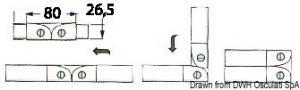 Cerniera per tubo 30x1,5 mm