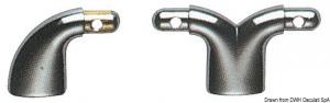 Terminale ottone cromato 30x30 mm