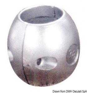 Anodo in zinco barra accoppiamento DPH/DPR