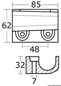 Anodo fuori bordo 40/50 HP 4 tempi