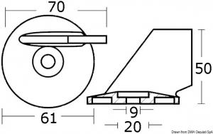 Pinna Suzuki  55-65 HP