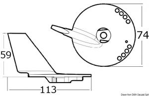Pinna per 60/140 HP 2/4 tempi