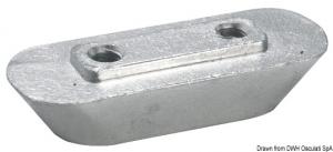 Anodo alluminio piatrina Honda mm 63x25