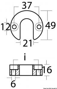 Anodo piede Mercruiser/Alpha