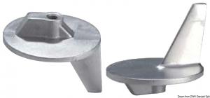 Anodo per piedi con eliche in acciaio inox 50/140 HP