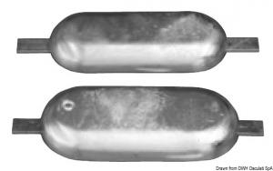 Anodo magnesio da saldare mm 400 x 152 4 kg