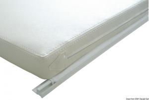 Canalina in PVC bianco 4 m per cuscinerie