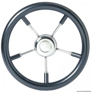 Volante mm 350 cubicato carbonio