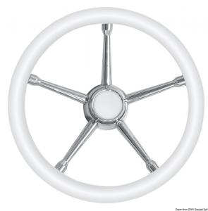 Volante A inox/bianco 350 mm