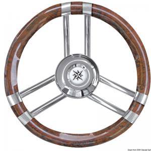 Volante C inox/radica 350 mm