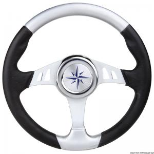 Volante Skipper nero/argento mm 350