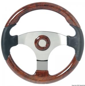 Volante Technic nero/radica