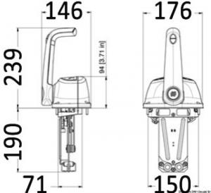 Scatola monoleva  cromo B501CH