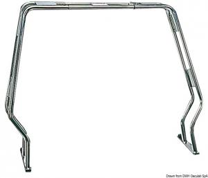 Roll bar abbattibile per gommoni