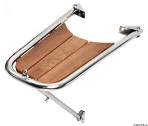 Delfiniera inox/teak semplice