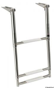 Scaletta inox telescopica larga 3 gradini