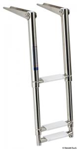 Scaletta inox telescopica stretta 3 gradini