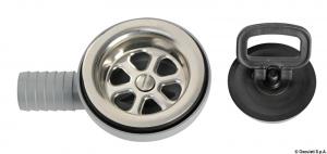 Piletta laterale 90° inox
