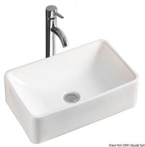 Lavello in ceramica bianca 350 x 300 mm
