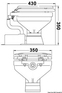 Toilet compact 24V