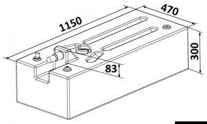 Serbatoio Polietilene 142 l