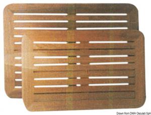 Piani tavolo in teak 45x70 cm