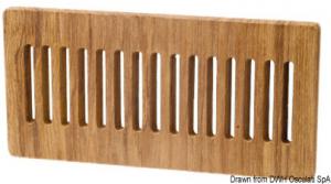 Frontalino protezione teak 125x250 mm