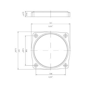 Kit semincasso pompa con flangia quadrata