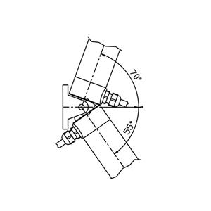 Attuatore elettrico lineare per portellone 12 V Corsa 450 mm