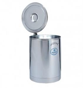 Contenitore ecologico inox con apertura agevolata lt 80 [Sansone]