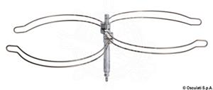 Piano cottura inox 2 fuochi 510 x 390 mm
