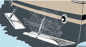 Coppia lame flap inox 55 x 23 cm
