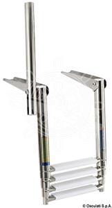 Scaletta 4 gradini con maniglia 345 mm
