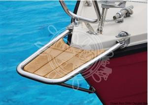 Delfiniera inox/teak semplice
