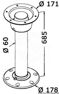 Colonna Tread Lock 685 mm generica