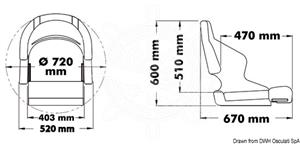 Sedile guida H52 sfoderato
