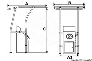 T-Top professionale in lega leggera 2000x1400