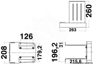 Supporto motore Heavy Duty a parete