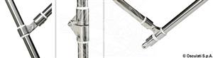 Tendalino 3 archi Inox alto cm 170/180 blu
