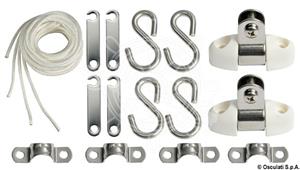 Tendalino 3 archi Inox alto cm 170/180 bianco