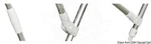 Tendalino 3 archi alto Ø mm 22 cm 185/185 bianco