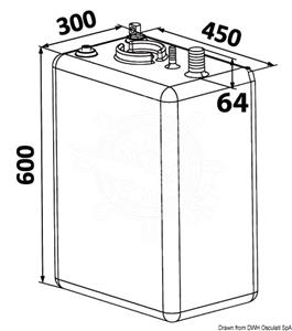 Serbatoio carburante Polietilene 70 l