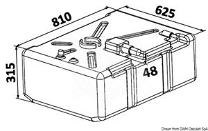 Serbatoio carburante Polietilene 135 l