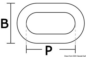 Catena zincata calibrata 12 mm x 100 m