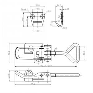 CHIUSURA A LEVA INOX
