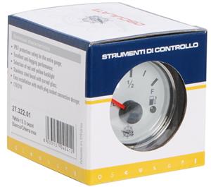 Indicatore carburante 10-180 Ohm bianco/lucida