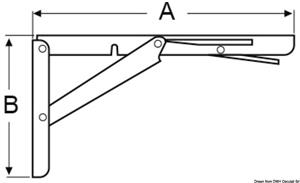 Braccio per tavolo Soft Close 300 x 160 mm
