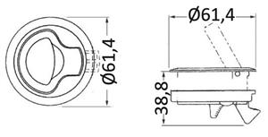 Alzapagliolo nylon nero