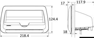 Caricabatteria wireless stagno ROKK Cove LED - 10 W