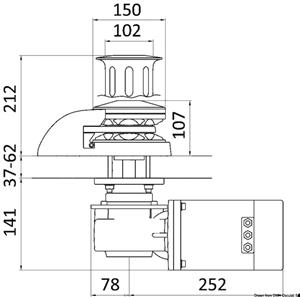Verricello ITALWINCH Orchid 12V-1700W basso - 10mm